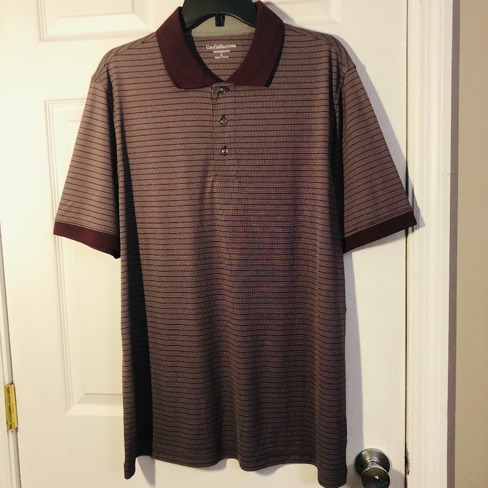 Men's Croft & Barrow Maroon Performance Polo NWT